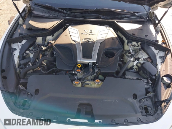 2017 Infiniti Q60 Red Sport 400 with VIN JN1FV7EL6HM701933, listed as a IAAI auction lot 41485664 with 72,496 mi miles and . Bid and sale history available at carsss.com. Image 10.