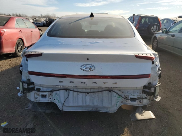 2021 Hyundai Sonata SEL with VIN 5NPEL4JAXMH086423, listed as a Copart auction lot 83465744 with 199,157 mi miles and Salvage Title. Bid and sale history available at carsss.com. Image 6.