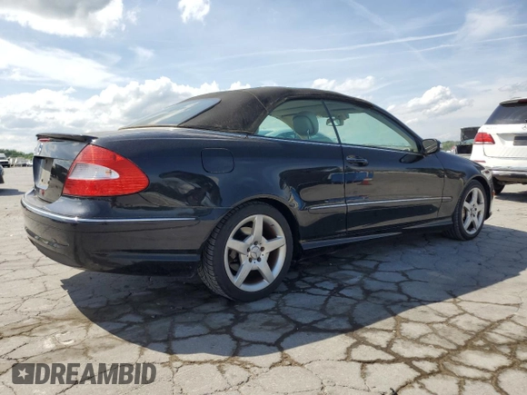 2009 Mercedes-Benz CLK 350 with VIN WDBTK56F99T107459, listed as a Copart auction lot 55199515 with 140,915 mi miles and Clean Title. Bid and sale history available at DreamBid. Image 3.