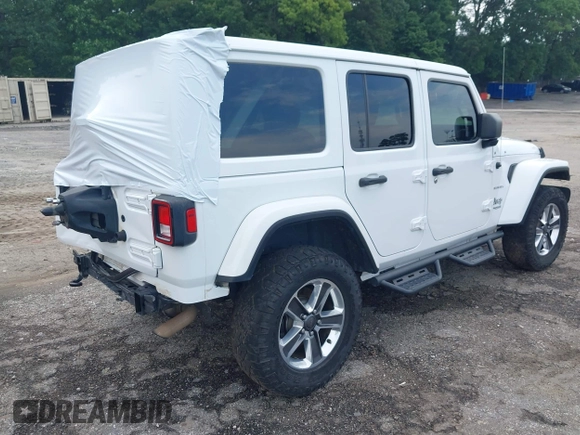 2019 Jeep Wrangler Unlimited Sahara with VIN 1C4HJXEN2KW558851, listed as a IAAI auction lot 42205584 with 175,701 mi miles and . Bid and sale history available at DreamBid. Image 4.