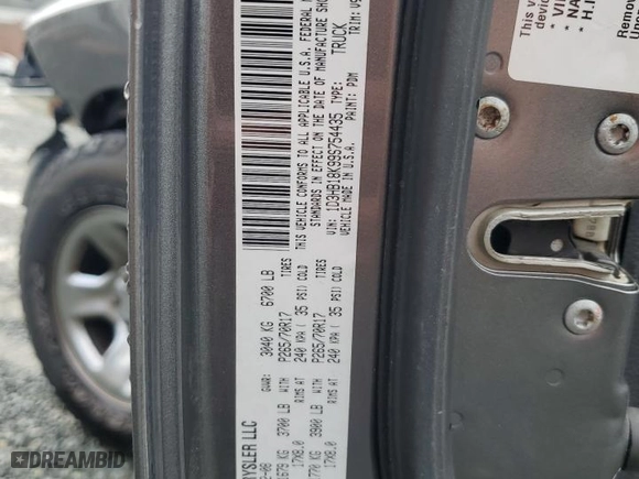 2009 Dodge Ram 1500 ST with VIN 1D3HB18K99S754435, listed as a Copart auction lot 83960654 with 198,411 mi miles and Salvage Title. Bid and sale history available at carsss.com. Image 15.