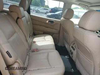 2018 Nissan Pathfinder Platinum z VIN 5N1DR2MN8JC669962, wystawiony jako Copart lot #56760475 z przebiegiem Nie podano mil oraz Szkoda całkowita • Salvage title. Historia ofert i sprzedaży dostępna na DreamBid. Obrazek 10.