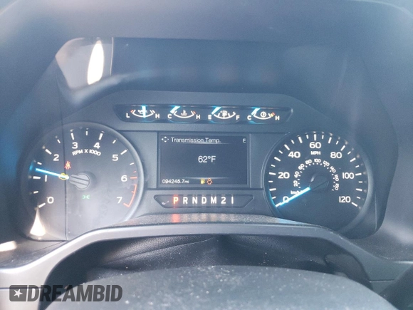 2017 Ford F-150 XL with VIN 1FTFW1EF7HFA18550, listed as a Copart auction lot 54400125 with 94,245 mi miles and Salvage Title. Bid and sale history available at carsss.com. Image 9.