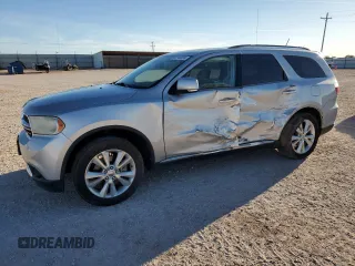 2013 Dodge Durango Crew with VIN 1C4SDHDT0DC590172, listed as a Copart auction lot 80140034 with 135,078 mi miles and Salvage Title. Bid and sale history available at carsss.com. Image 1.