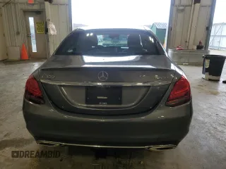 2021 Mercedes-Benz C 300 with VIN W1KWF8EB8MR605571, listed as a Copart auction lot 55289805 with 41,529 mi miles and Salvage title. Bid and sale history available at DreamBid. Image 6.