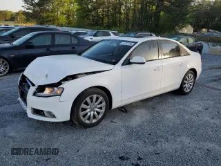 2012 Audi A4 Premium with VIN WAUAFAFLXCN007715, listed as a Copart auction lot 51762735 with 80,976 mi miles and Salvage title. Bid and sale history available at DreamBid. Image 1.