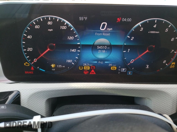 2022 Mercedes-Benz A 220 with VIN W1K3G4EB1NJ367250, listed as a Copart auction lot 42038325 with 54,510 mi miles and Salvage Title. Bid and sale history available at DreamBid. Image 9.