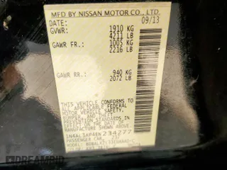 2014 Nissan Altima 2.5 S with VIN 1N4AL3AP4EN234277, listed as a Copart auction lot 54218275 with 174,275 mi miles and Salvage Title. Bid and sale history available at carsss.com. Image 14.