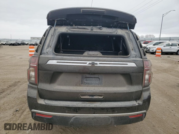 2021 Chevrolet Tahoe Commercial with VIN 1GNSKLED7MR407631, listed as a Copart auction lot 89056755 with Not provided miles and Salvage title. Bid and sale history available at DreamBid. Image 6.