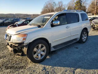 2013 Nissan Armada SL z VIN 5N1BA0ND7DN615666, wystawiony jako Copart lot #86507694 z przebiegiem 151 118 mil mil oraz Szkoda całkowita • Salvage title. Historia ofert i sprzedaży dostępna na DreamBid. Obrazek 1.