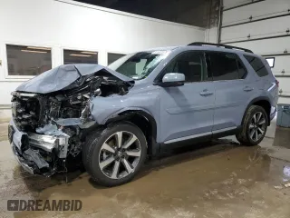 2023 Honda Pilot Elite with VIN 5FNYG1H89PB043021, listed as a Copart auction lot 51522675 with 27,465 mi miles and Salvage Title. Bid and sale history available at carsss.com. Image 1.