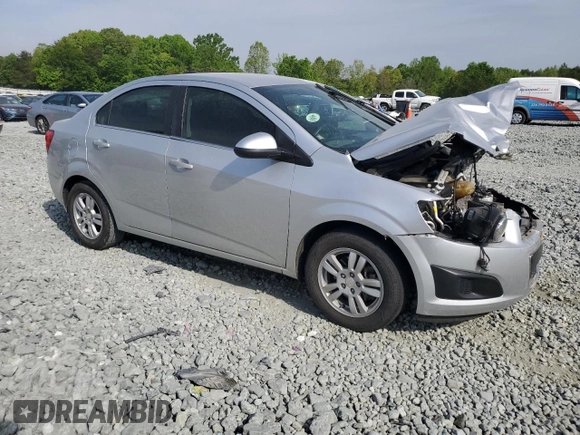 2015 Chevrolet Sonic LT with VIN 1G1JC5SH6F4131388, listed as a Copart auction lot 53811095 with Not provided miles and Salvage title. Bid and sale history available at DreamBid. Image 4.