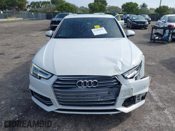 2018 Audi A4 Premium Plus with VIN WAULMAF48JA090847, listed as a IAAI auction lot 41389591 with 74,551 mi miles. Bid and sale history available at carsss.com. Image 12.