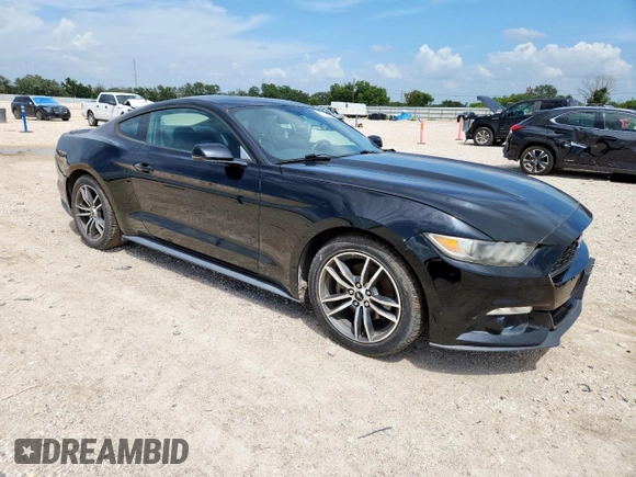 2015 Ford Mustang EcoBoost with VIN 1FA6P8TH7F5393082, listed as a Copart auction lot 62710175 with 96,635 mi miles and Salvage title. Bid and sale history available at DreamBid. Image 4.