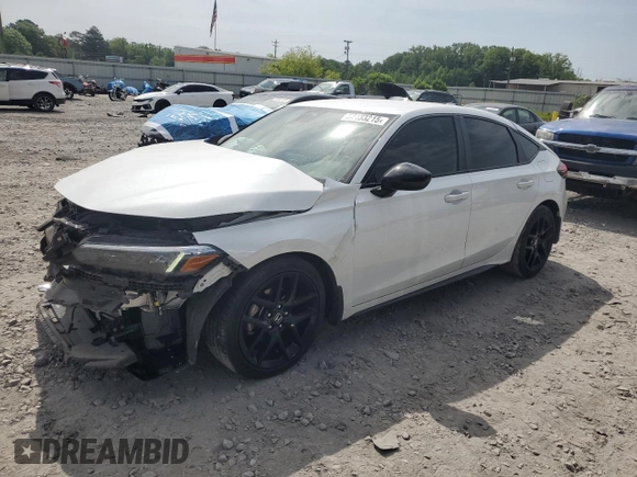 2023 Honda Civic Sport with VIN 19XFL2H82PE001787, listed as a Copart auction lot 54133215 with 13,521 mi miles and Salvage Title. Bid and sale history available at DreamBid. Image 1.