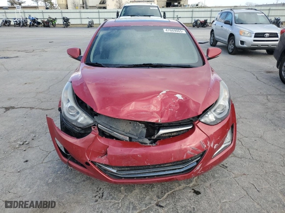 2014 Hyundai Elantra SE with VIN KMHDH4AE8EU169335, listed as a Copart auction lot 47669065 with 169,332 mi miles and Salvage Title. Bid and sale history available at carsss.com. Image 5.