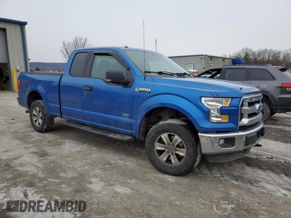 2015 Ford F-150 XLT with VIN 1FTEX1EP0FFB04300, listed as a Copart auction lot 44989295 with 89,650 mi miles and Salvage Title. Bid and sale history available at carsss.com. Image 4.