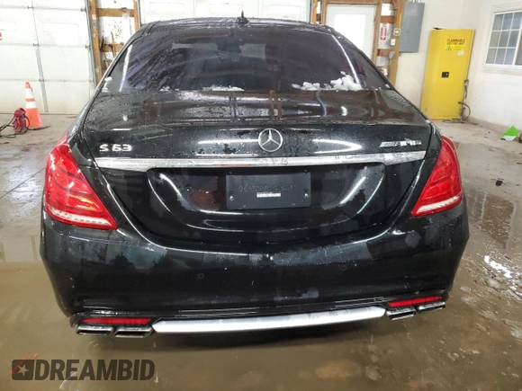 2016 Mercedes-Benz S-Class AMG S 63 with VIN WDDUG7JB5GA218287, listed as a Copart auction lot 44931545 with 0 mi miles and Salvage Title. Bid and sale history available at carsss.com. Image 6.