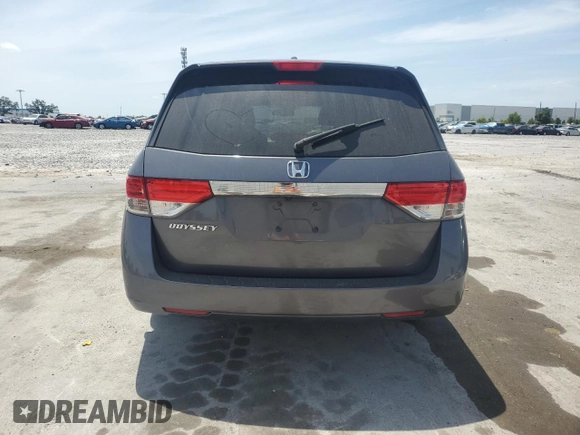 2016 Honda Odyssey EX-L with VIN 5FNRL5H60GB056665, listed as a Copart auction lot 53809485 with 189,197 mi miles and Salvage Title. Bid and sale history available at carsss.com. Image 6.