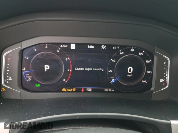 2022 Volkswagen Atlas SEL Premium R-Line with VIN 1V2FR2CA5NC522076, listed as a Copart auction lot 55854025 with 39,494 mi miles and Salvage title. Bid and sale history available at DreamBid. Image 9.