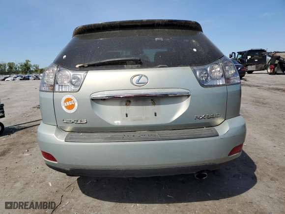 2006 Lexus RX 330 with VIN 2T2HA31U96C099561, listed as a Copart auction lot 54453435 with 191,994 mi miles and Clean Title. Bid and sale history available at carsss.com. Image 6.