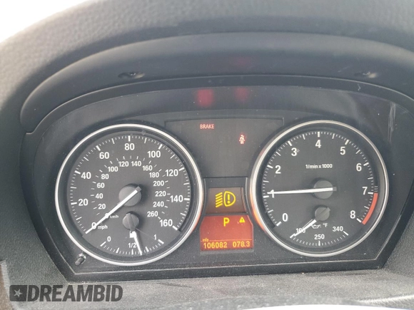 2010 BMW 3 Series with VIN WBAWV5C54AP081865, listed as a Copart auction lot 46349465 with 106,082 mi miles and Clean title. Bid and sale history available at DreamBid. Image 9.