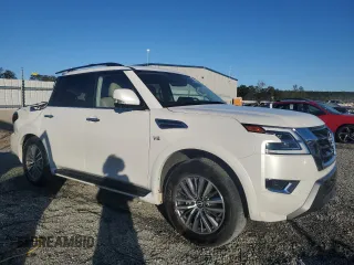 2022 Nissan Armada SL with VIN JN8AY2BBXN9815420, listed as a Copart auction lot 74848824 with 23,963 mi miles and Salvage Title. Bid and sale history available at carsss.com. Image 4.