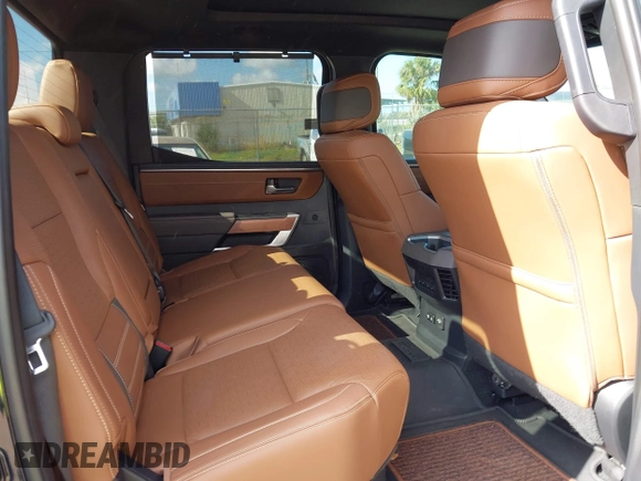 2024 Toyota Tundra 1794 Edition with VIN 5TFMA5DB2RX173868, listed as a IAAI auction lot 41149470 with 11,391 mi miles and . Bid and sale history available at DreamBid. Image 8.