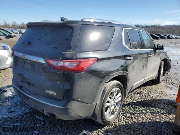 2018 Chevrolet Traverse High Country with VIN 1GNEVKKW5JJ197335, listed as a Copart auction lot 42389345 with 136,815 mi miles and Salvage Title. Bid and sale history available at carsss.com. Image 3.