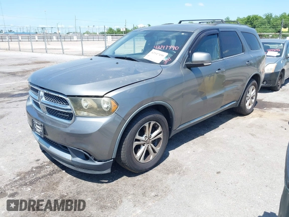 2011 Dodge Durango Crew with VIN 1D4SE4GT5BC639156, listed as a IAAI auction lot 42147490 with 204,285 mi miles and . Bid and sale history available at carsss.com. Image 2.