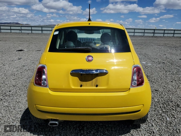 2016 FIAT 500 Pop with VIN 3C3CFFAR7GT122285, listed as a Copart auction lot 57107675 with 80,472 mi miles and Clean title. Bid and sale history available at DreamBid. Image 6.
