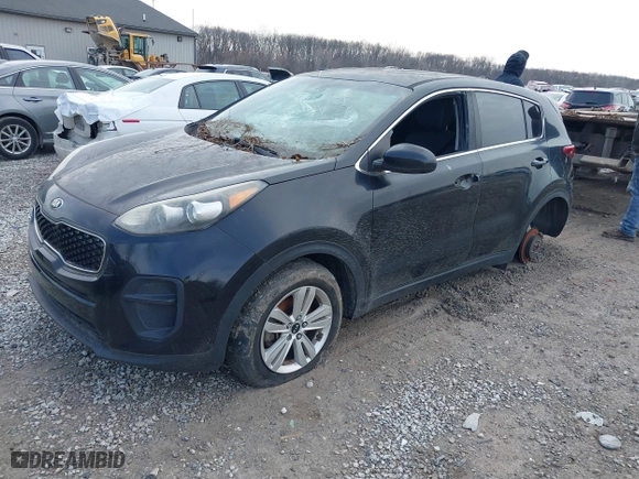 2017 Kia Sportage LX with VIN KNDPM3AC2H7163779, listed as a IAAI auction lot 41662872 with 130,566 mi miles. Bid and sale history available at carsss.com. Image 17.