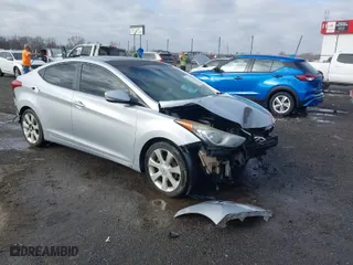 2012 Hyundai Elantra Limited with VIN 5NPDH4AE4CH150373, listed as a IAAI auction lot 41784443 with 170,348 mi miles. Bid and sale history available at carsss.com. Image 1.