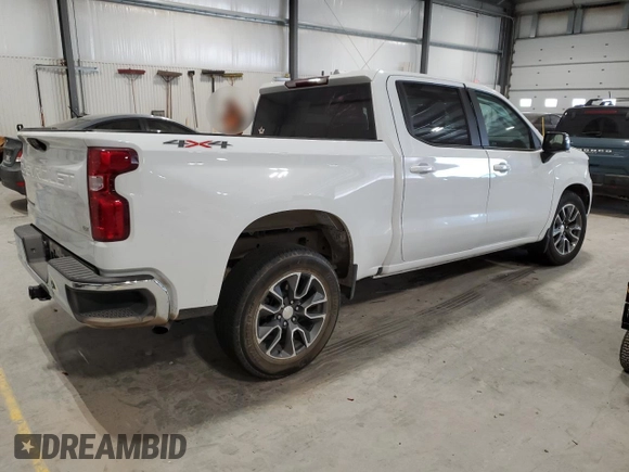 2022 Chevrolet Silverado 1500 LT with VIN 1GCPDDEK8NZ518672, listed as a Copart auction lot 83454114 with 40,850 mi miles and Salvage Title. Bid and sale history available at DreamBid. Image 3.
