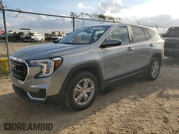 2023 GMC Terrain SLE with VIN 3GKALTEG7PL257449, listed as a Copart auction lot 79644804 with 24,574 mi miles and Salvage Title. Bid and sale history available at DreamBid. Image 1.