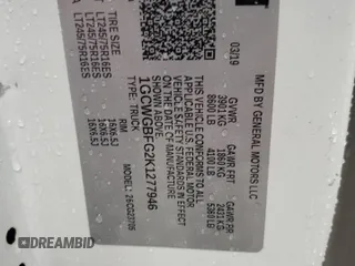 2019 Chevrolet Express Cargo z VIN 1GCWGBFG2K1277946, wystawiony jako Copart lot #60071425 z przebiegiem 188 599 mil mil oraz Szkoda całkowita • Salvage title. Historia ofert i sprzedaży dostępna na DreamBid. Obrazek 13.