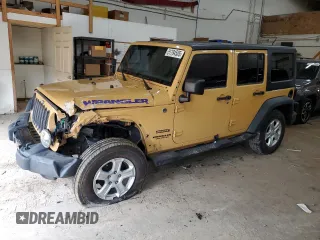 2014 Jeep Wrangler Unlimited Sport with VIN 1C4BJWDG4EL159271, listed as a Copart auction lot 51794505 with 151,920 mi miles and Salvage Title. Bid and sale history available at carsss.com. Image 1.
