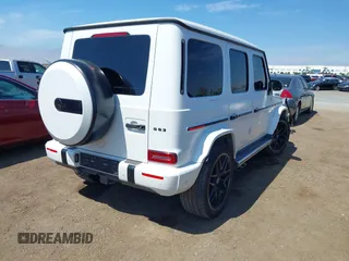 2021 Mercedes-Benz G AMG G 63 with VIN W1NYC7HJ8MX399892, listed as a IAAI auction lot 41848449 with 23,800 mi miles. Bid and sale history available at carsss.com. Image 4.