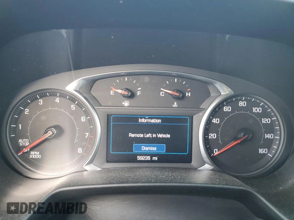 2021 Chevrolet Blazer LT with VIN 3GNKBCRS4MS541390, listed as a Copart auction lot 56626615 with 59,235 mi miles and Non repairable. Bid and sale history available at DreamBid. Image 9.