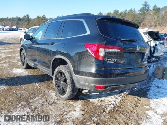 2022 Honda Pilot Special Edition with VIN 5FNYF6H20NB015763, listed as a IAAI auction lot 41392801 with 45,495 mi miles. Bid and sale history available at carsss.com. Image 3.