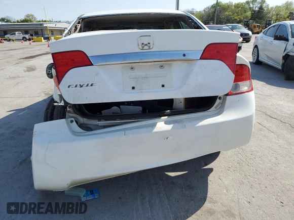 2010 Honda Civic LX with VIN 2HGFA1F59AH573302, listed as a Copart auction lot 53129805 with 290,954 mi miles and Clean Title. Bid and sale history available at DreamBid. Image 6.