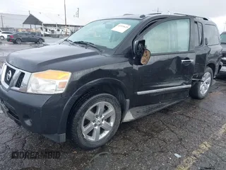 2011 Nissan Armada SV with VIN 5N1AA0ND5BN600138, listed as a IAAI auction lot 41535623 with 218,533 mi miles and . Bid and sale history available at DreamBid. Image 2.
