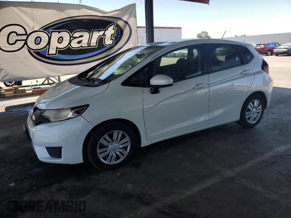 2016 Honda Fit LX with VIN JHMGK5H58GX031938, listed as a Copart auction lot 63101705 with 102,138 mi miles and Salvage title. Bid and sale history available at DreamBid. Image 1.