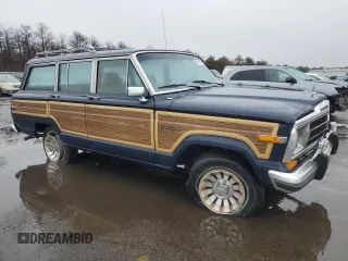 1987 Jeep Grand Wagoneer with VIN 1JCNJ15U7HT006097, listed as a Copart auction lot 89191925 with 119,168 mi miles and Salvage title. Bid and sale history available at DreamBid. Image 4.