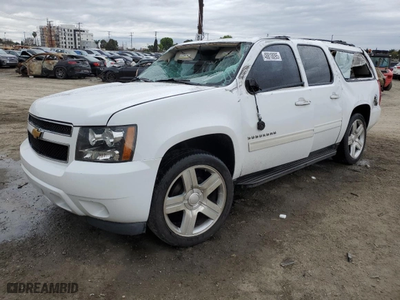 2013 Chevrolet Suburban LT with VIN 1GNSCJE07DR117789, listed as a Copart auction lot 48818095 with 155,381 mi miles and Salvage Title. Bid and sale history available at carsss.com. Image 1.