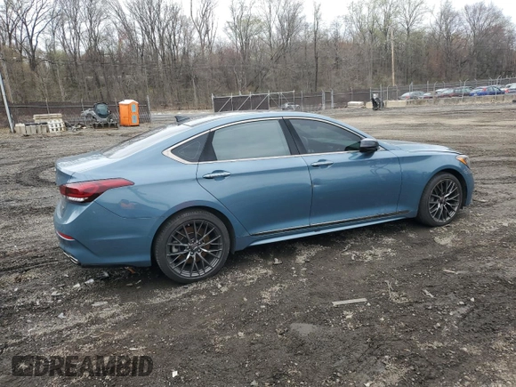 2018 Genesis G80 Sport with VIN KMHGN4JB2JU253107, listed as a Copart auction lot 51640875 with Not provided miles and Clean title. Bid and sale history available at DreamBid. Image 3.