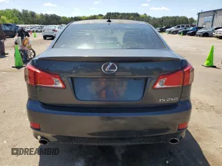 2011 Lexus IS 250 with VIN JTHBF5C29B5134639, listed as a Copart auction lot 52558875 with 265,102 mi miles and Salvage Title. Bid and sale history available at DreamBid. Image 6.