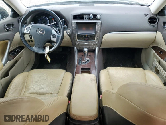 2012 Lexus IS 250 with VIN JTHBF5C21C5163117, listed as a Copart auction lot 54018855 with 302,617 mi miles and Clean title. Bid and sale history available at DreamBid. Image 8.