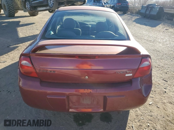 2004 Dodge Neon SXT with VIN 1B3ES56C34D542451, listed as a Copart auction lot 87085194 with 63,105 mi miles and Salvage Title. Bid and sale history available at carsss.com. Image 6.