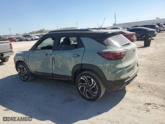 2024 Chevrolet TrailBlazer RS with VIN KL79MTSL1RB106783, listed as a Copart auction lot 50127865 with 17,968 mi miles and Salvage Title. Bid and sale history available at carsss.com. Image 2.